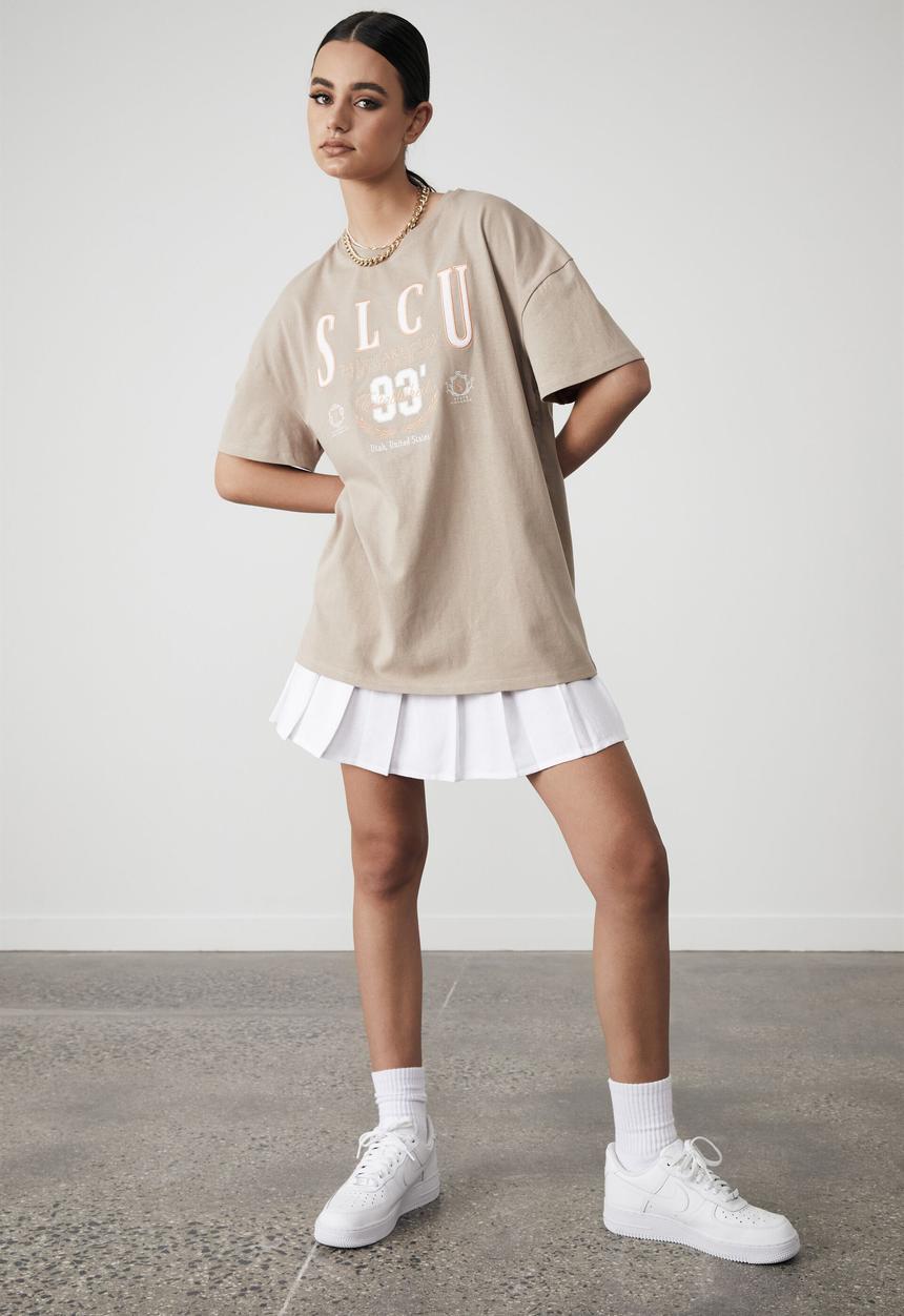 Factorie - Original relaxed graphic tee - brown mushroom
