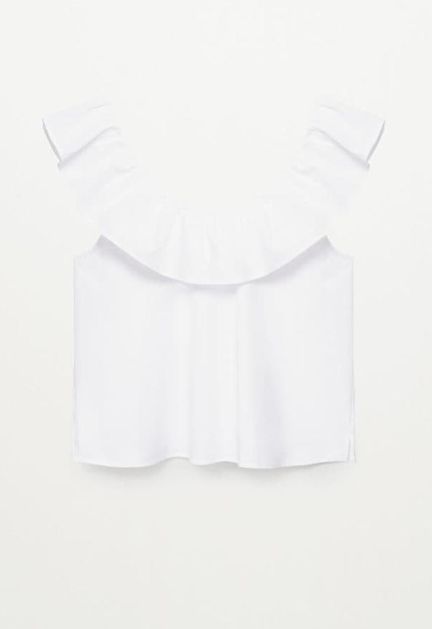 MANGO - Top pop - white