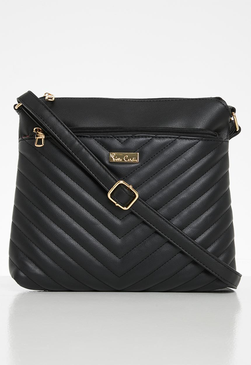 Pierre Cardin - Tamsyn chevrolet quilt crossbody - black