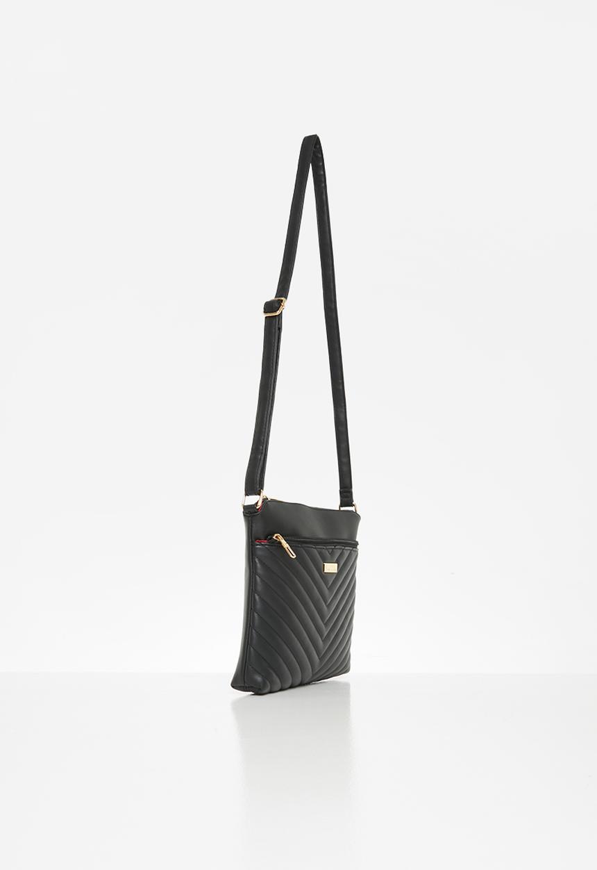 Pierre Cardin - Tamsyn chevrolet quilt crossbody - black