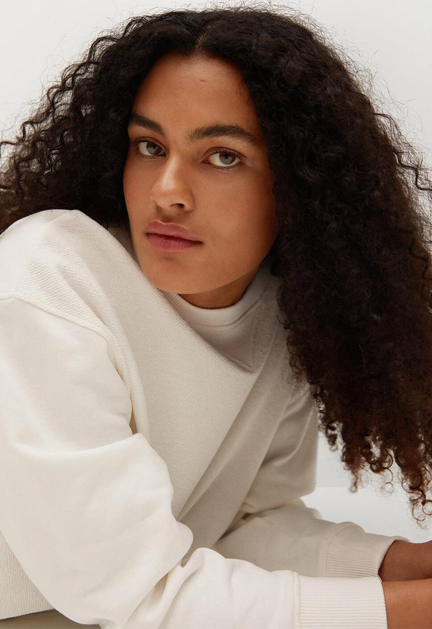 MANGO - Sweatshirt pstlimpo - white