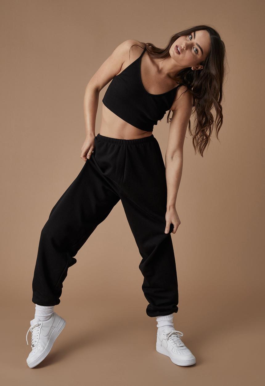 Factorie - Rib v-neck tank - black
