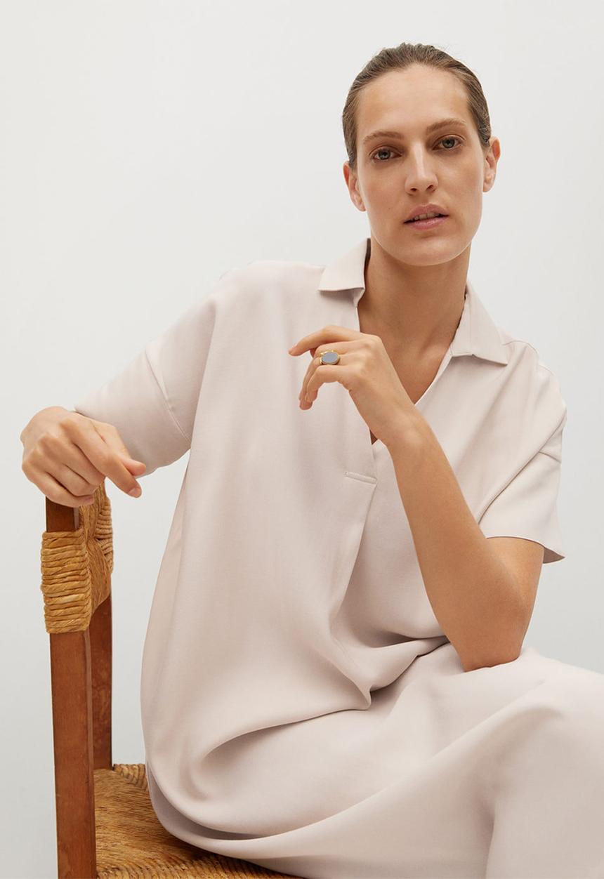 MANGO - Dress byel-h - light beige