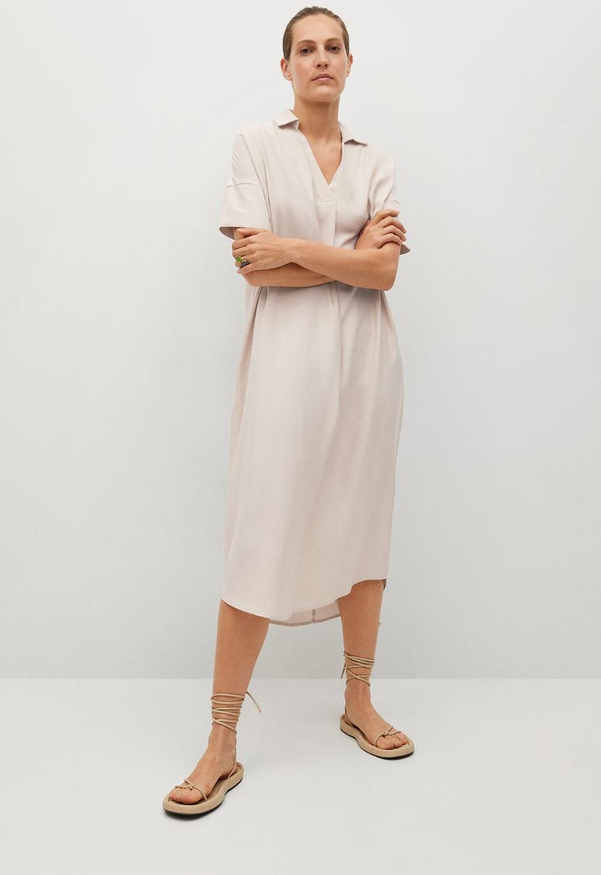 MANGO - Dress byel-h - light beige