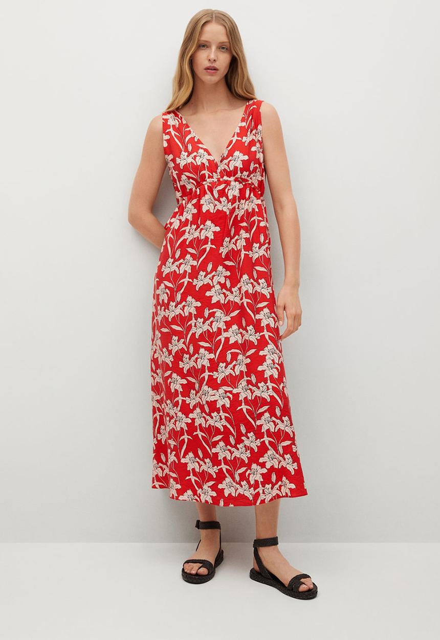MANGO - Dress becca - red