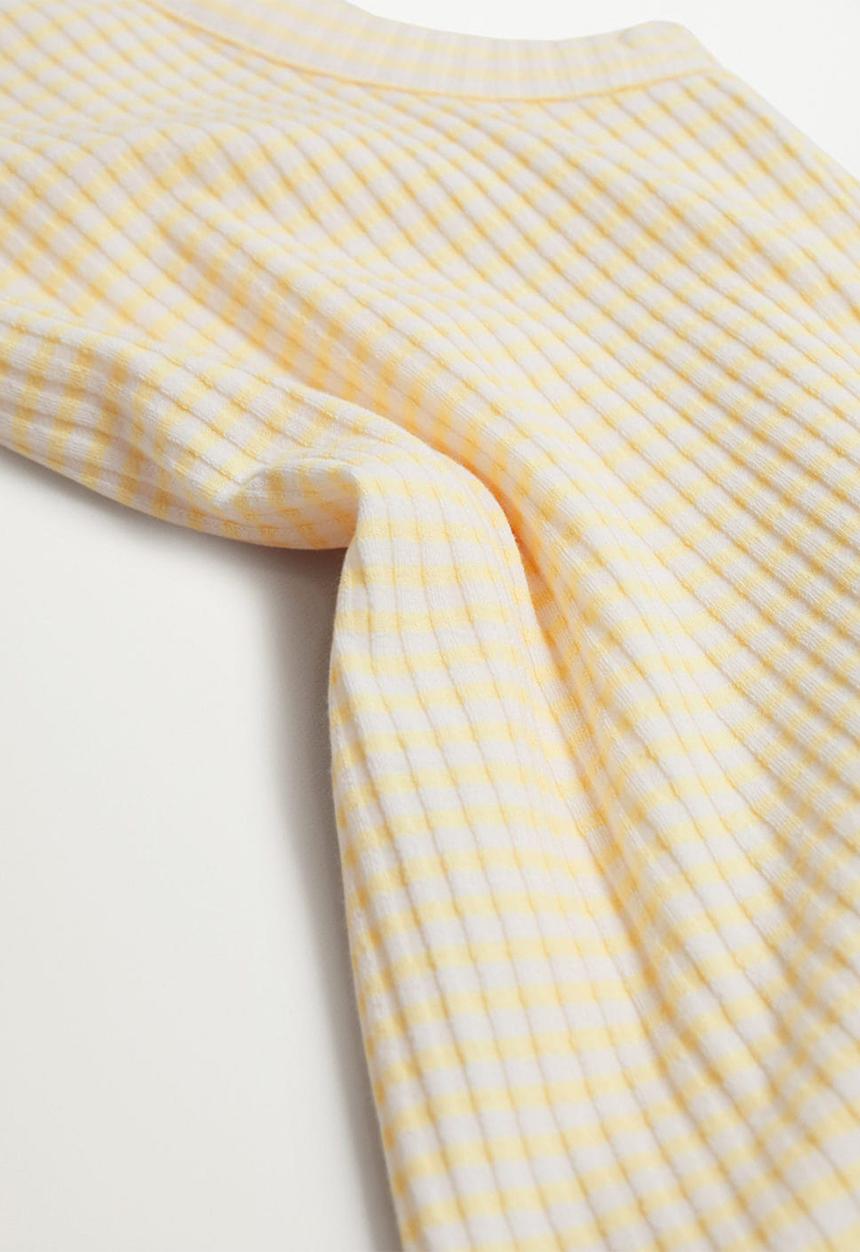 MANGO - T-shirt rita - yellow