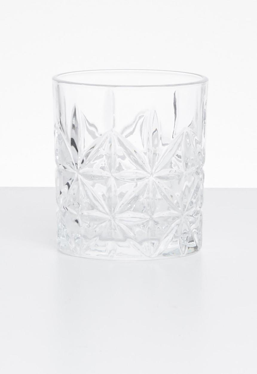 Excellent Houseware - Crista drinking glass set of 4- clear