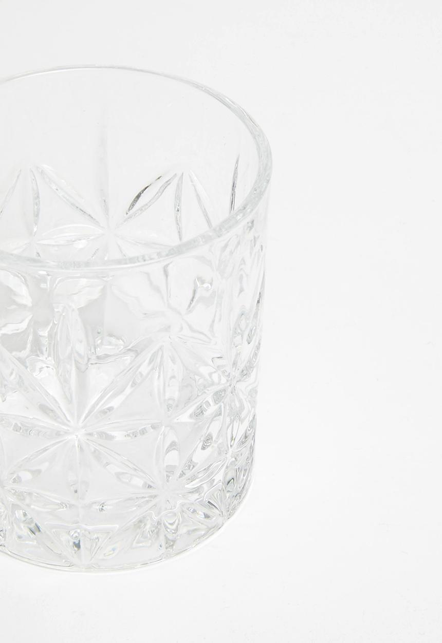 Excellent Houseware - Crista drinking glass set of 4- clear