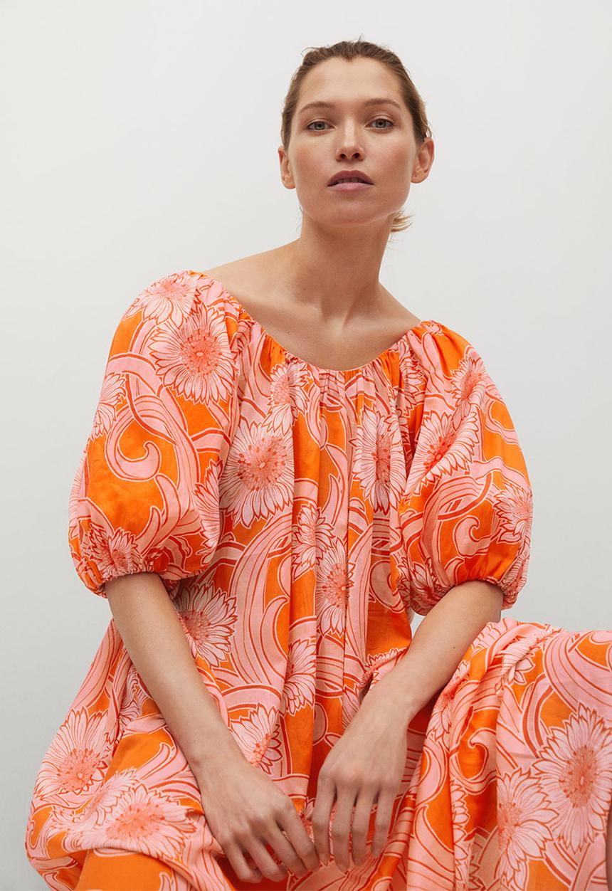 MANGO - Dress anita - orange
