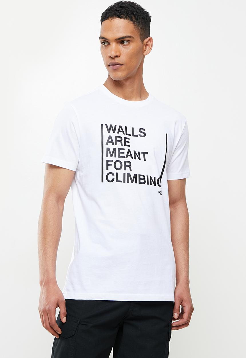 The North Face - Short sleeve walls are for climbing tee - white