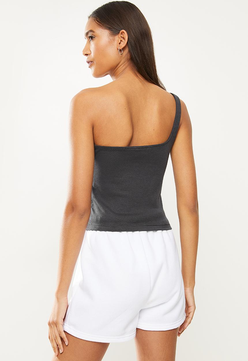 Nike - Nike Air Asymmetrical Tank - charcoal