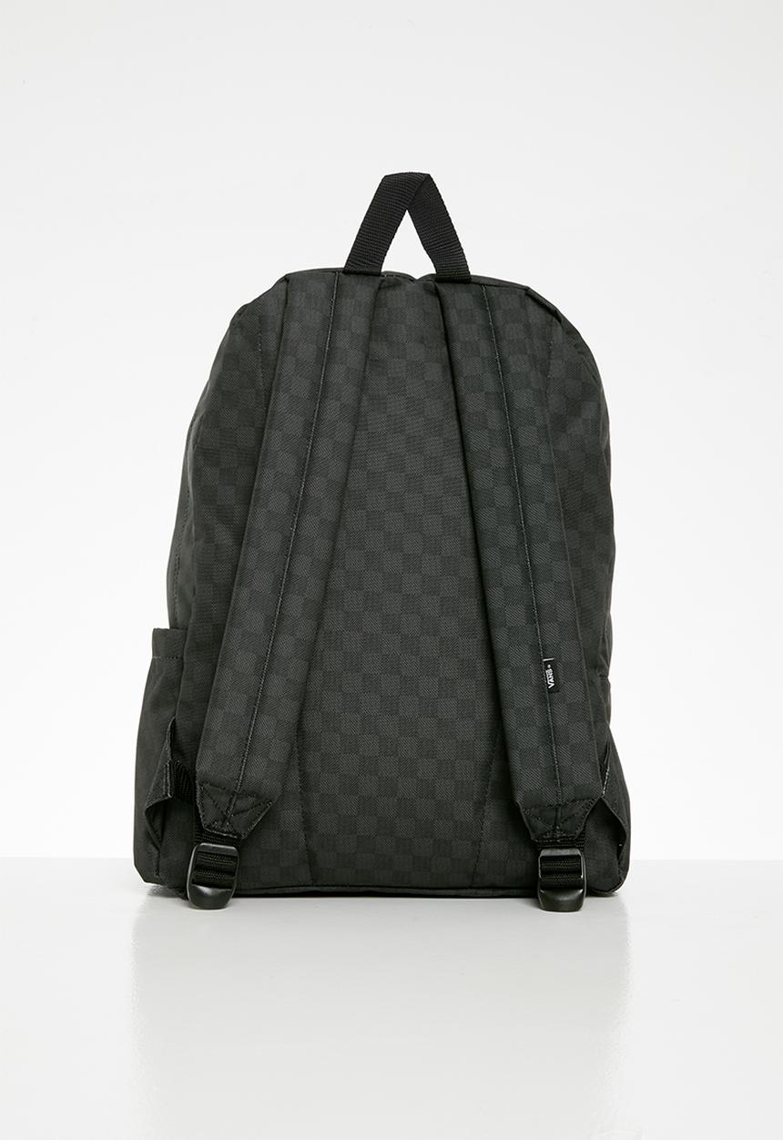 Vans - Old skool check backpack - black & charcoal