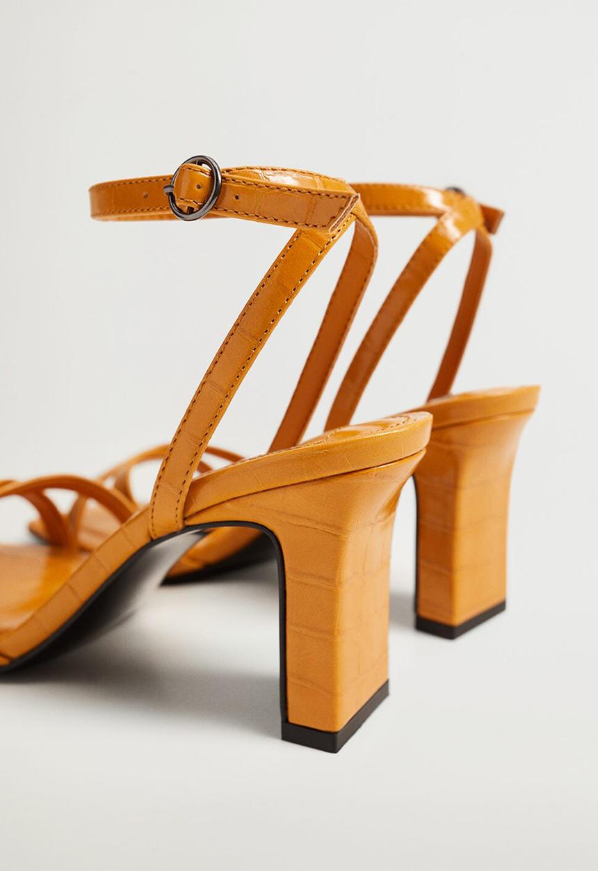 MANGO - Omg heel - medium yellow
