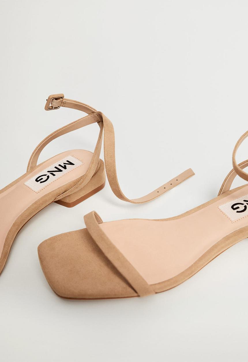 MANGO - Africa sandal - light brown