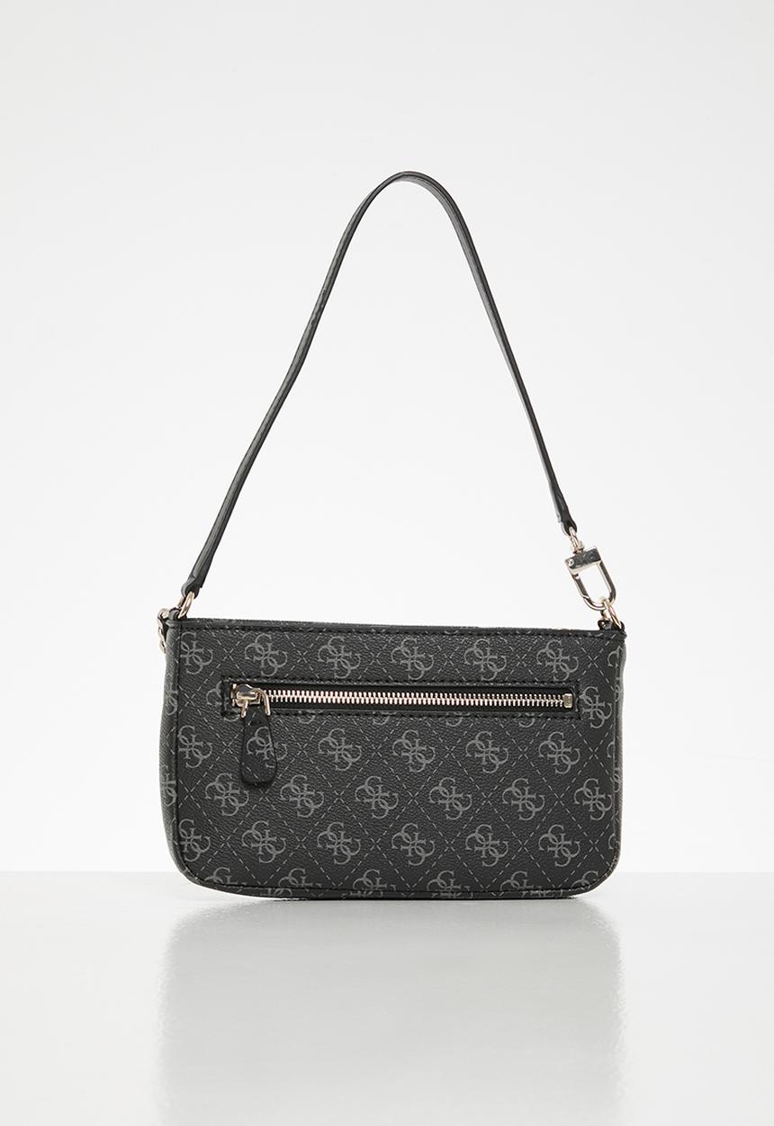 GUESS - Vikky top zip shoulder bag - coal