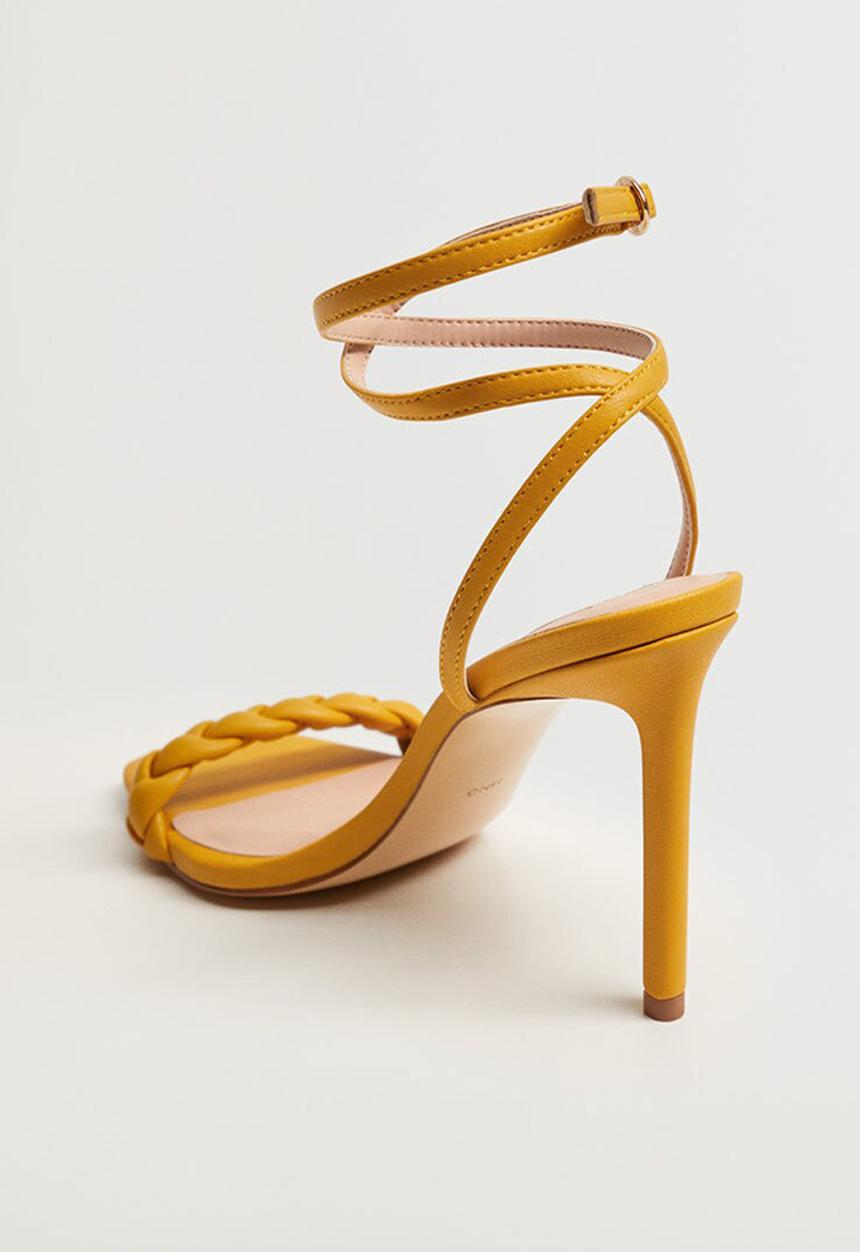 MANGO - Tren heel - medium yellow