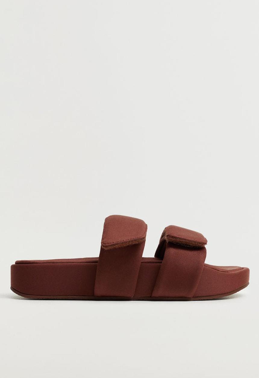 MANGO - Melanie sandal - dark brown