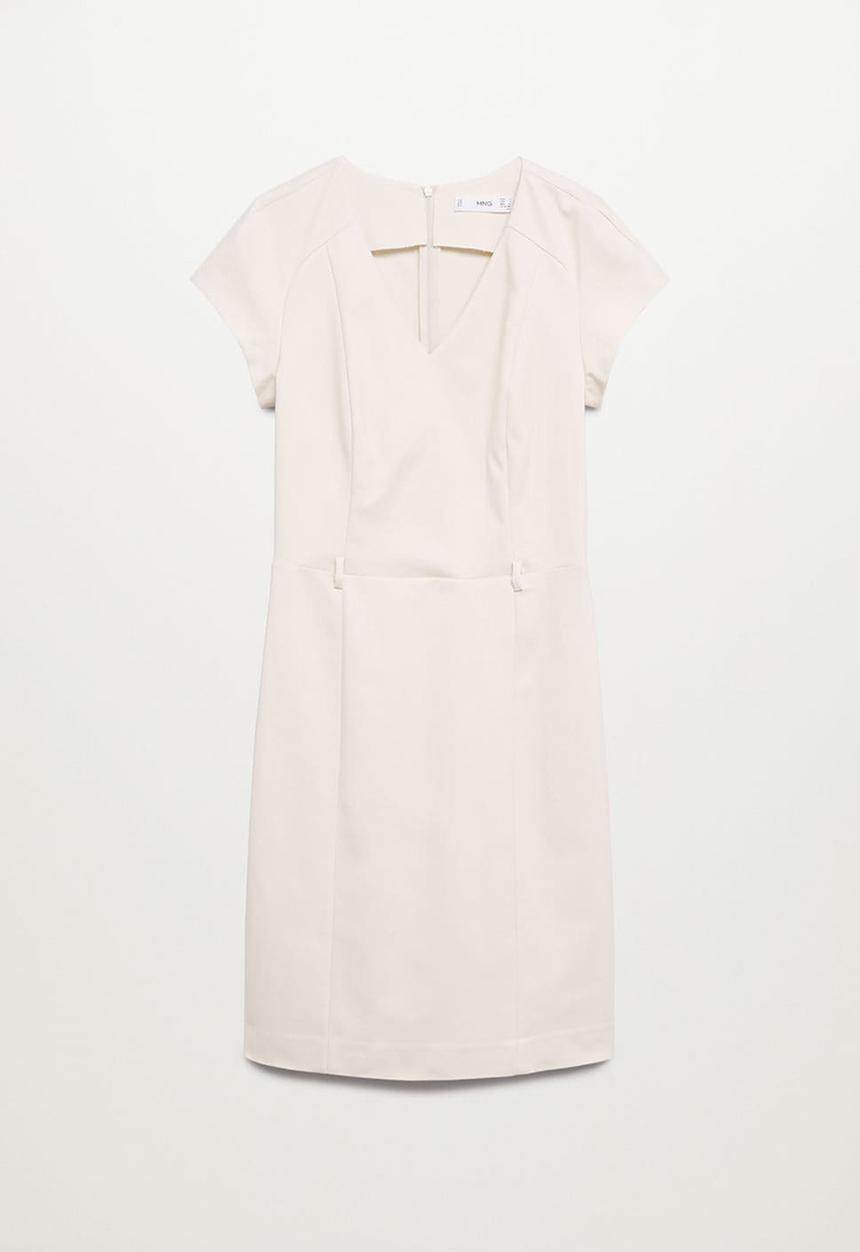 MANGO - Dress cofi-a - light beige