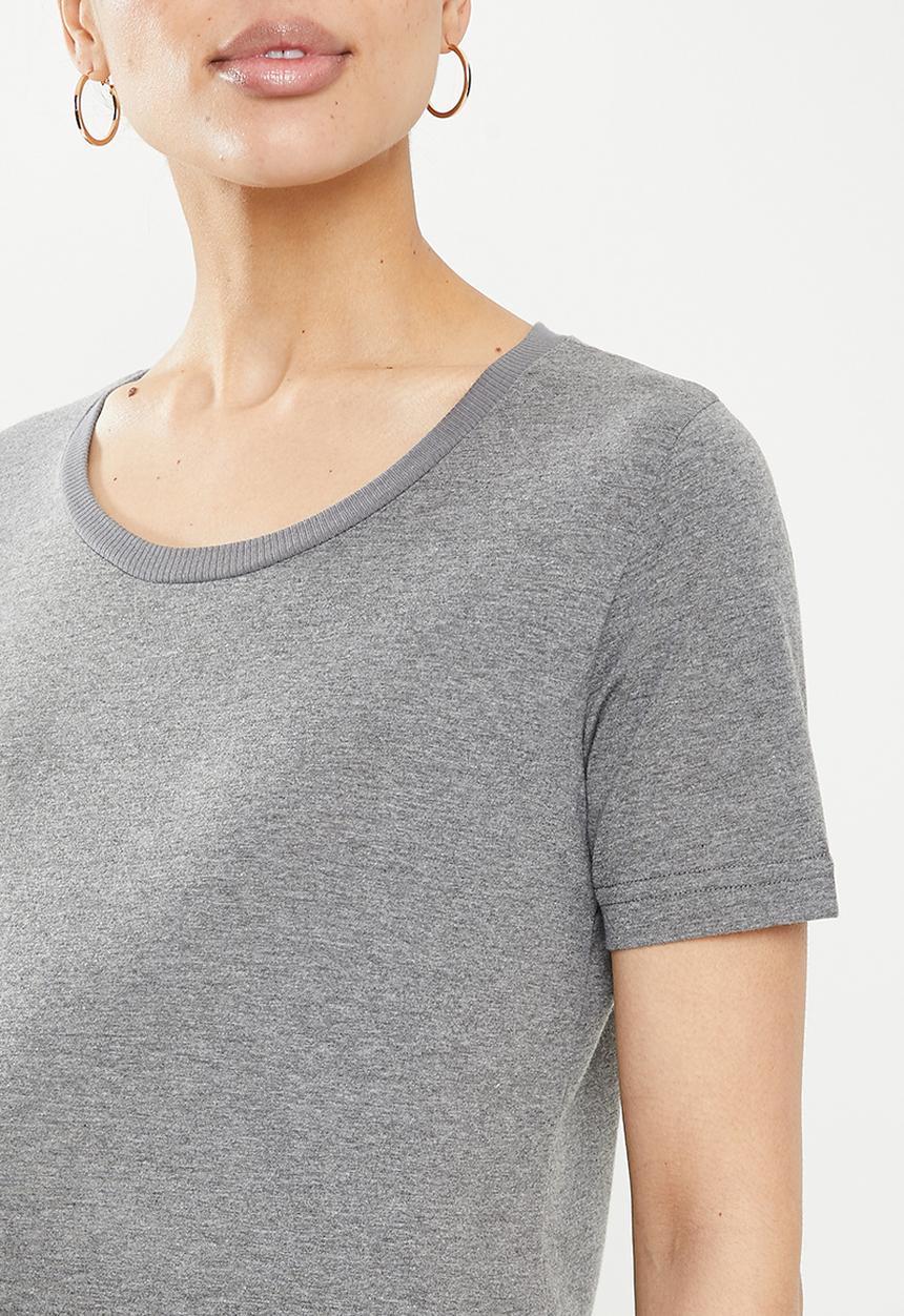 edit Maternity - Maternity 2 pack short sleeve tee - grey & white 