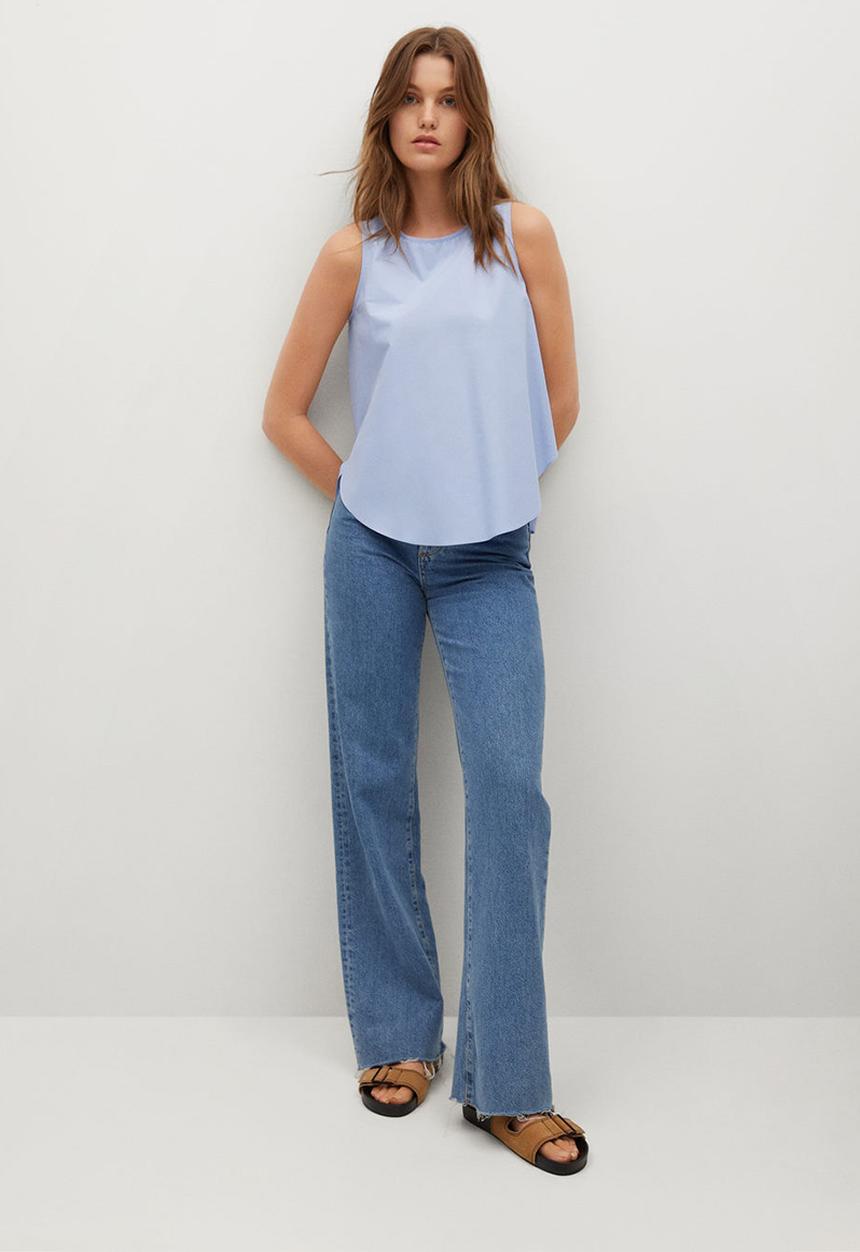 MANGO - Blouse adeu-h - light pastel blue