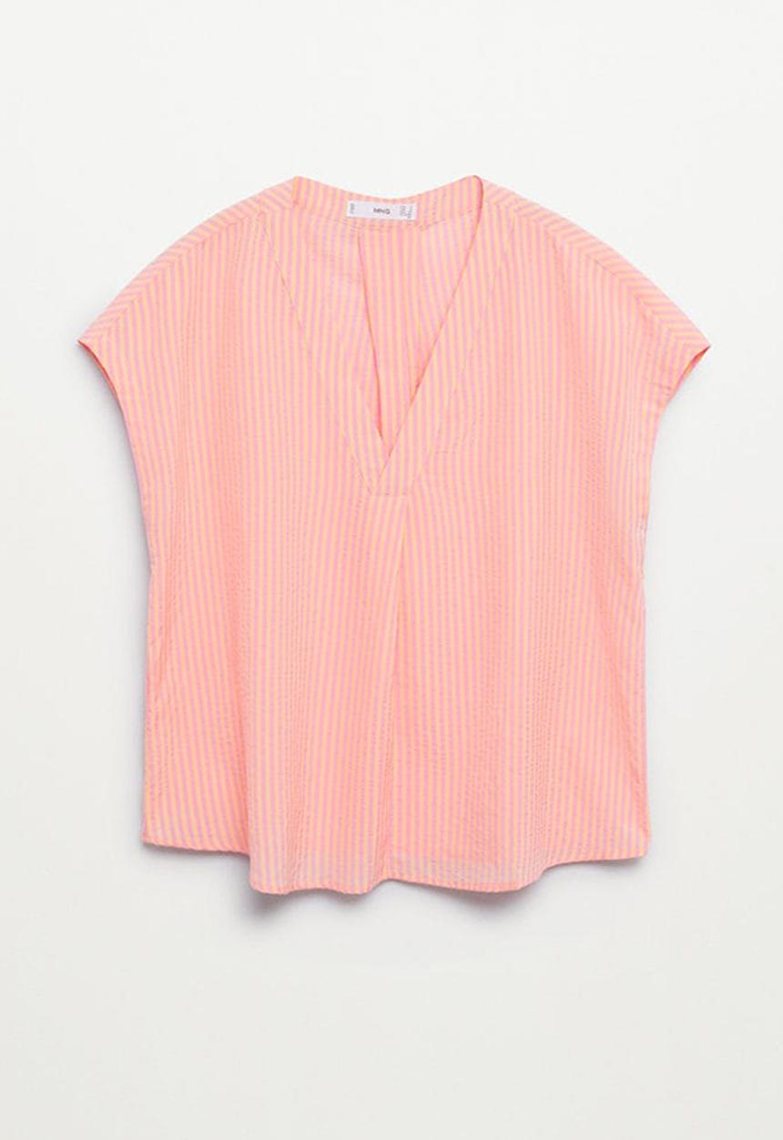 MANGO - Blouse gondole - light pastel pink
