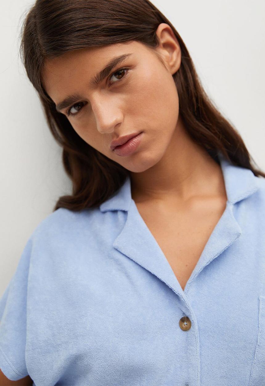 MANGO - Polo shirt ely - light pastel blue
