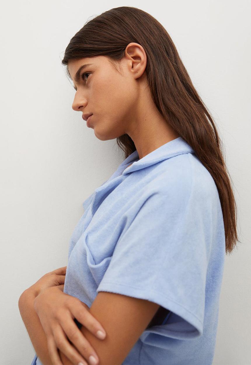 MANGO - Polo shirt ely - light pastel blue