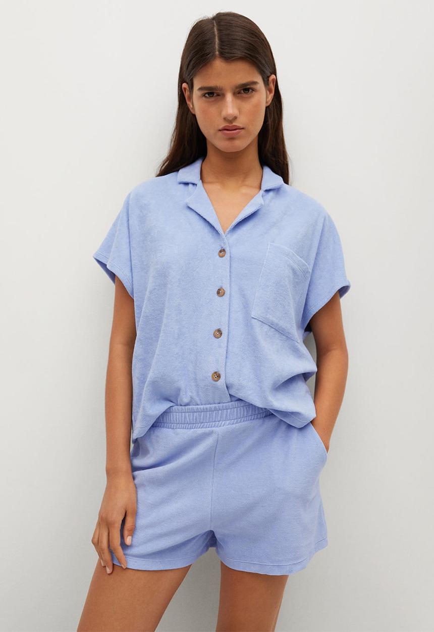 MANGO - Polo shirt ely - light pastel blue