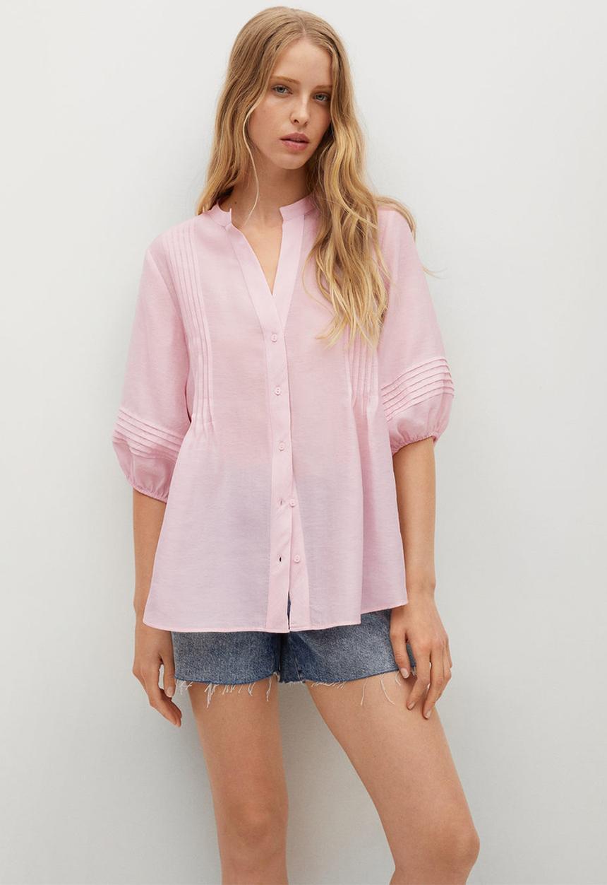 MANGO - Blouse stephy - light pastel pink