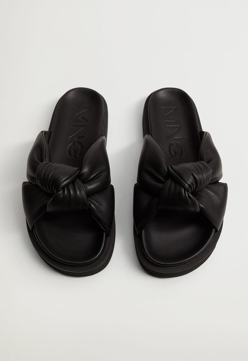MANGO - Ponta sandal - black