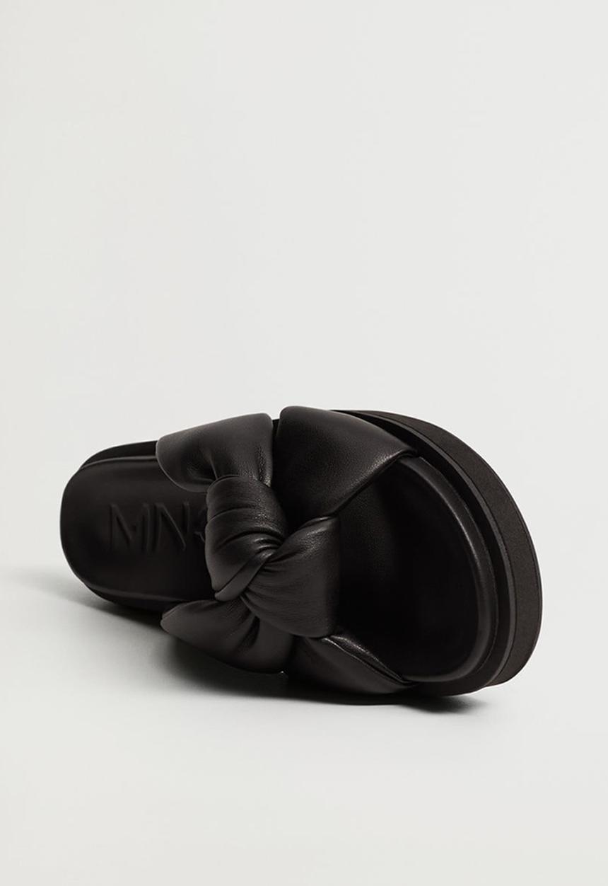 MANGO - Ponta sandal - black