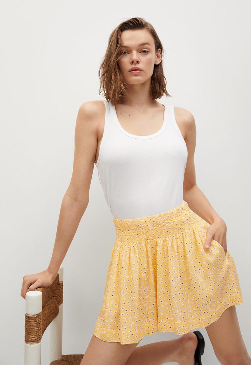MANGO - Shorts rebecca - yellow