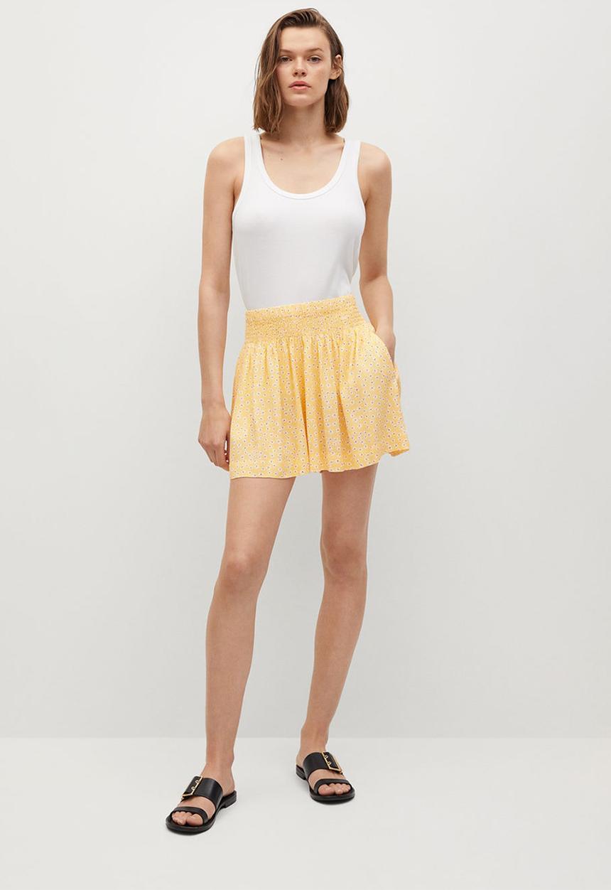 MANGO - Shorts rebecca - yellow