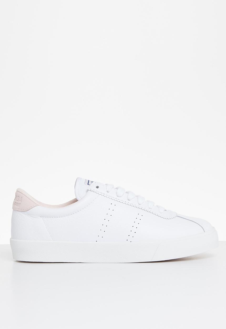SUPERGA - 2843 club s leather canvas - white pink pale lilac