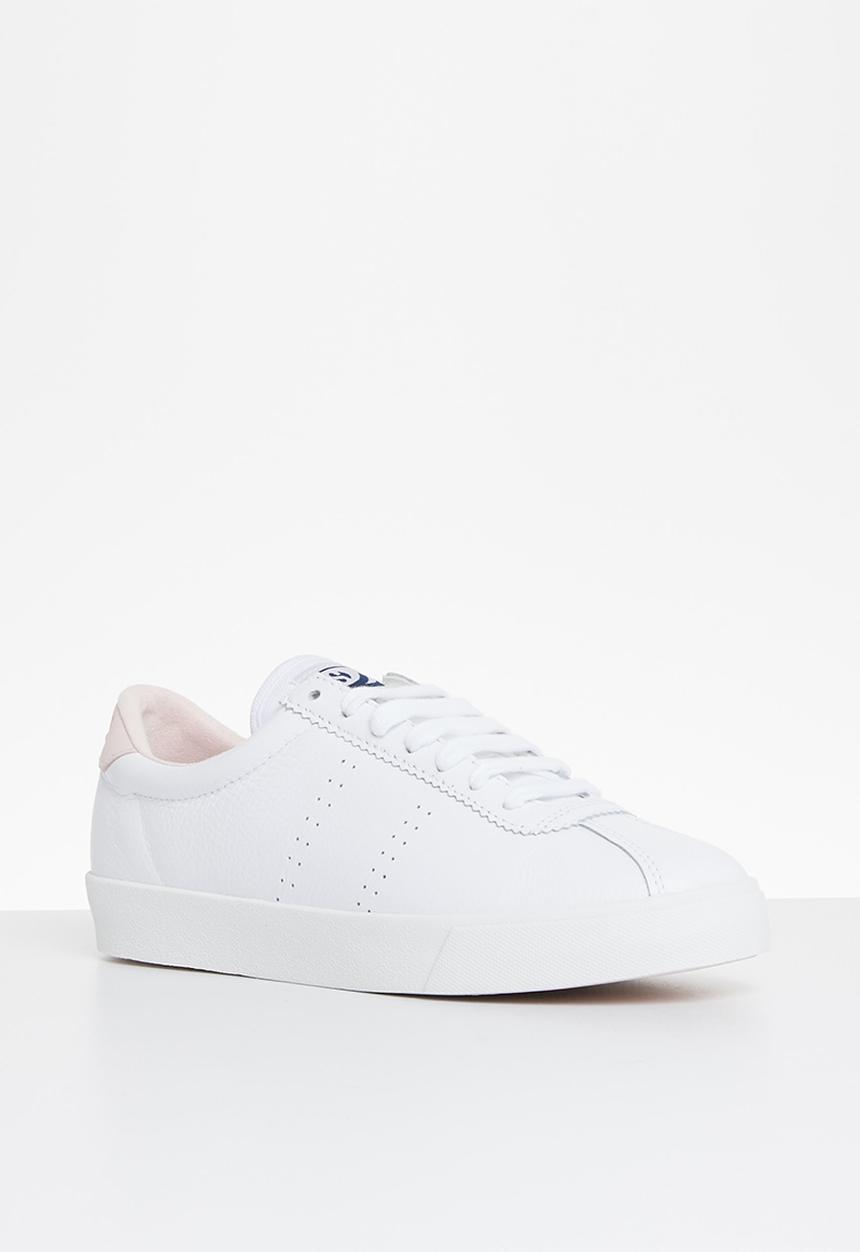 SUPERGA - 2843 club s leather canvas - white pink pale lilac