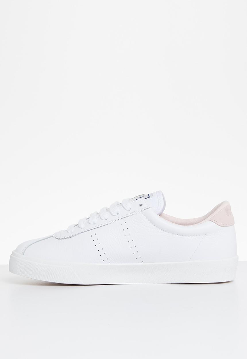 SUPERGA - 2843 club s leather canvas - white pink pale lilac
