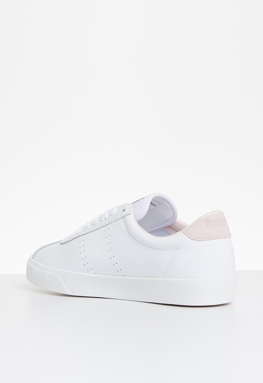 SUPERGA - 2843 club s leather canvas - white pink pale lilac