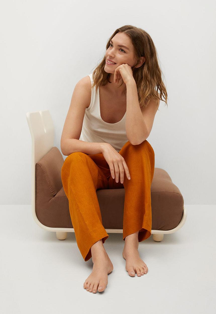 MANGO - Top cintia - white