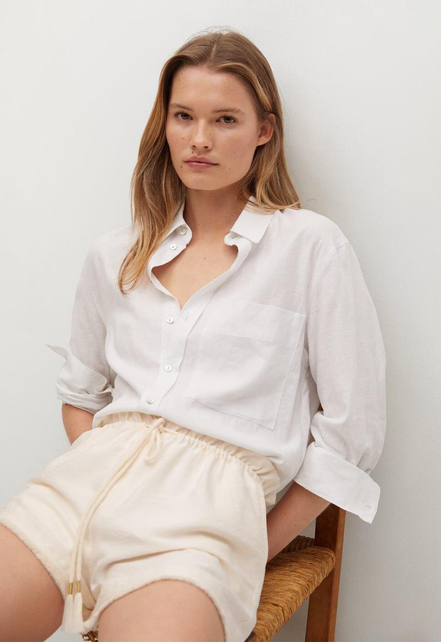 MANGO - Shorts claudi - light beige
