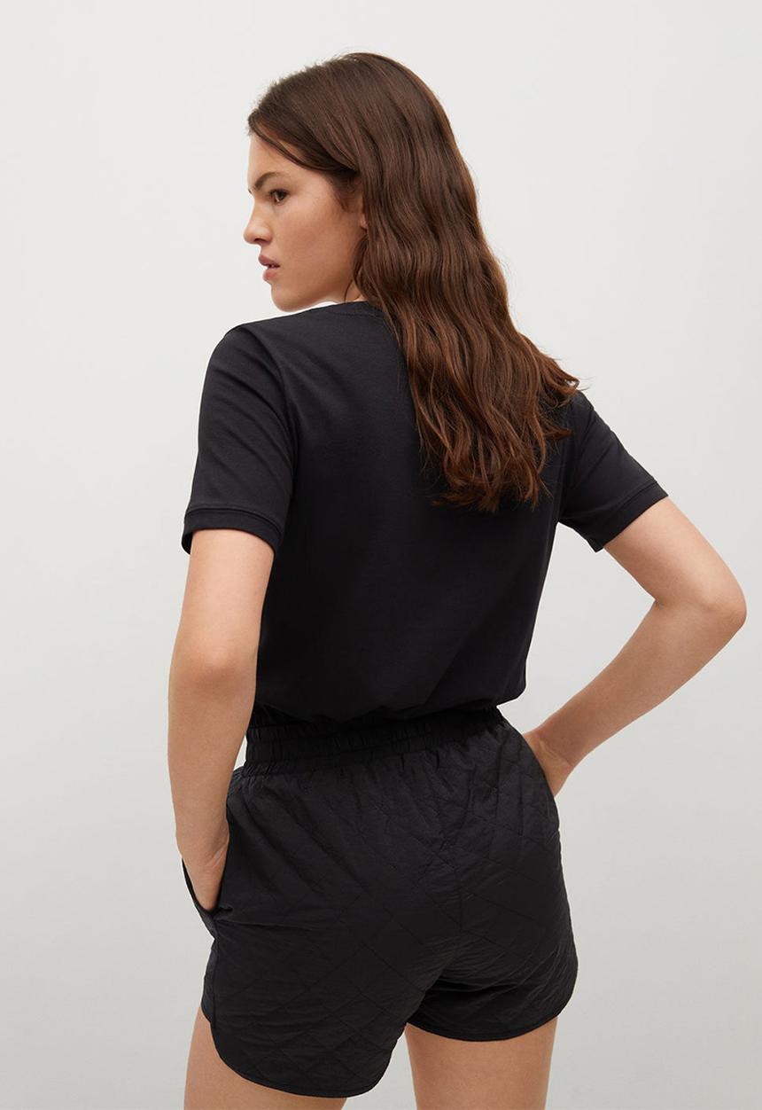 MANGO - T-shirt psttoge - black