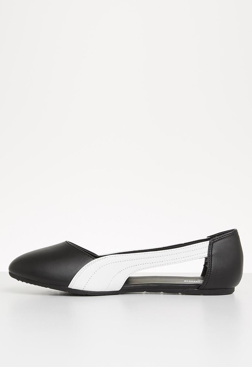 PUMA - Basic ballerina cut out - puma black-puma white