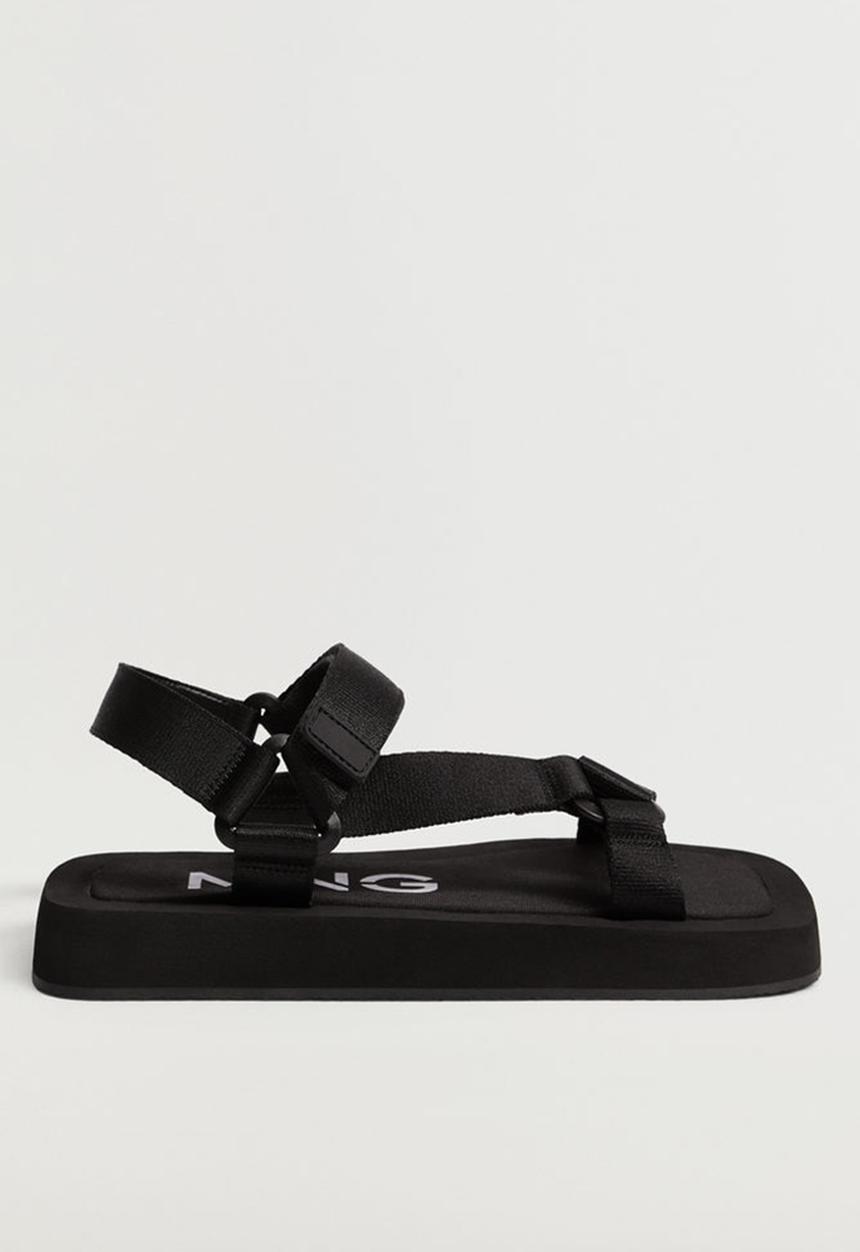 MANGO - Playo sandal - black