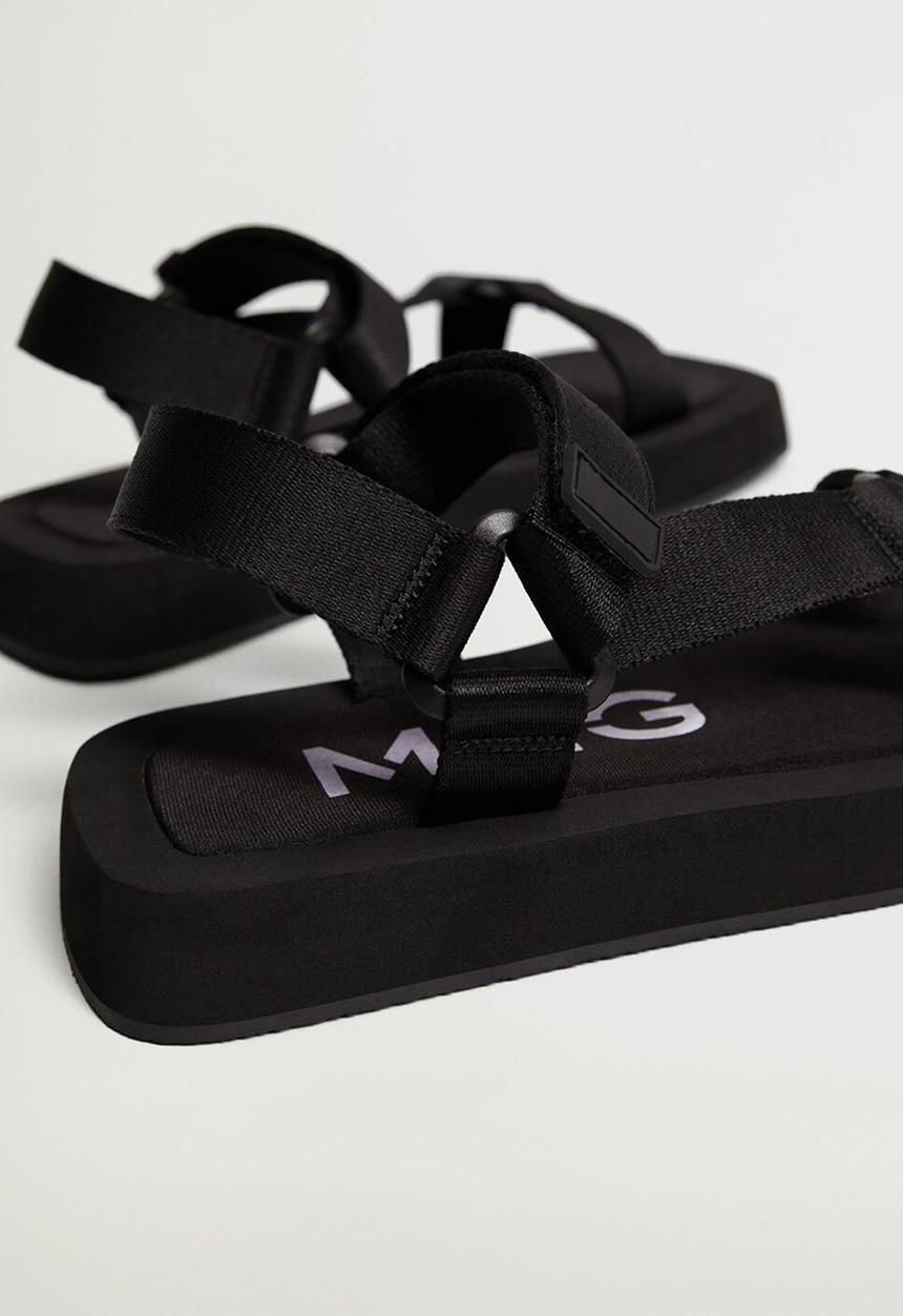MANGO - Playo sandal - black