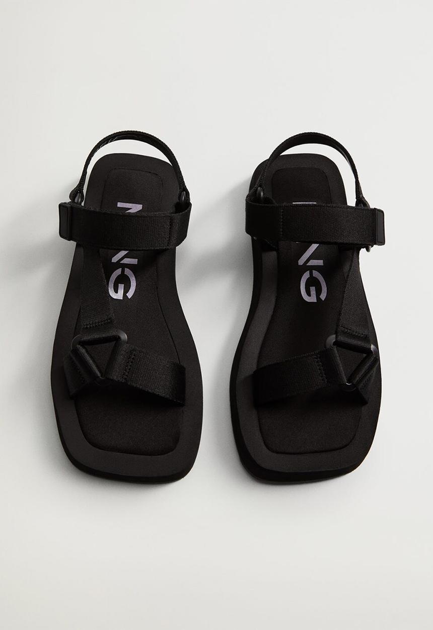 MANGO - Playo sandal - black