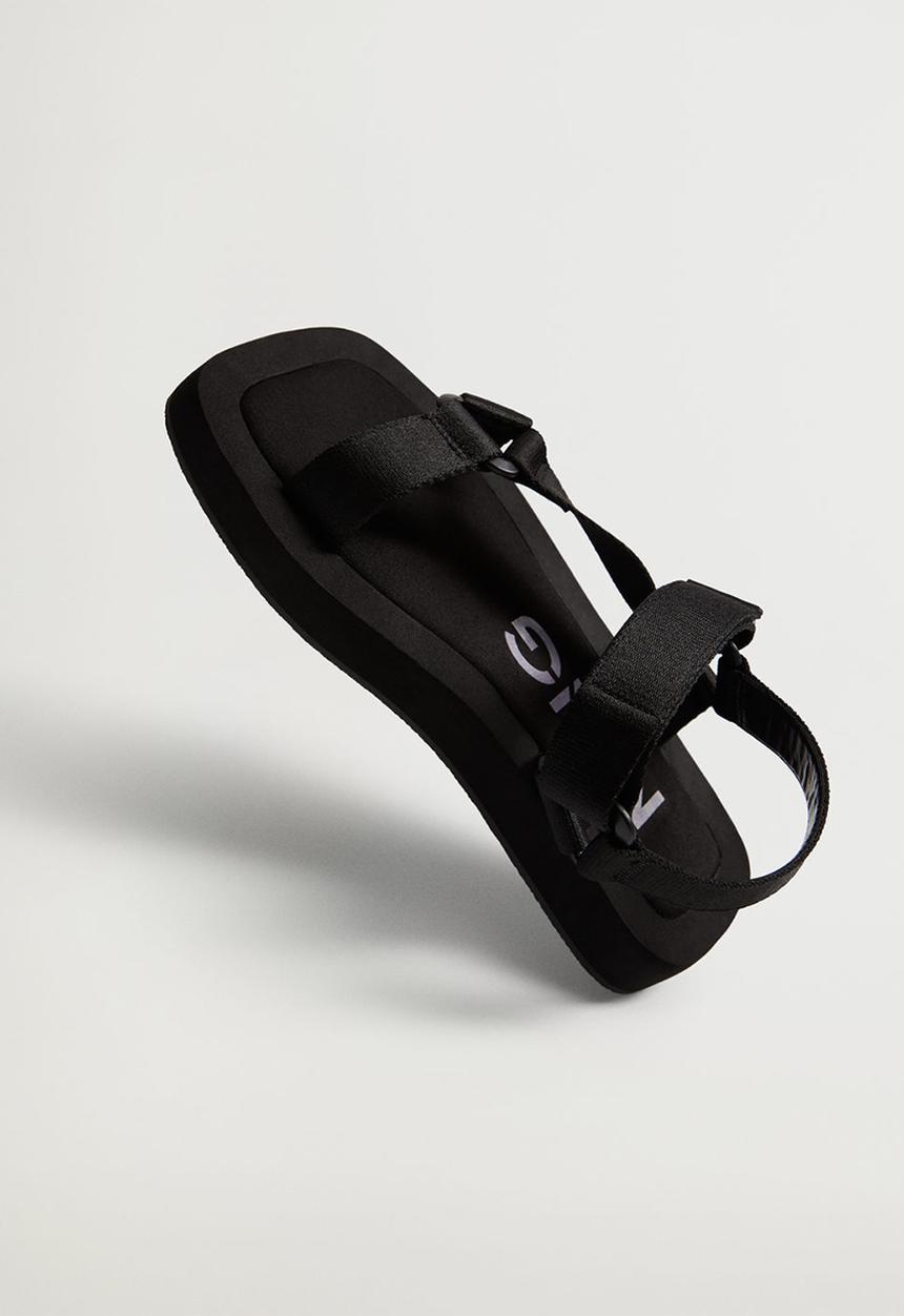 MANGO - Playo sandal - black