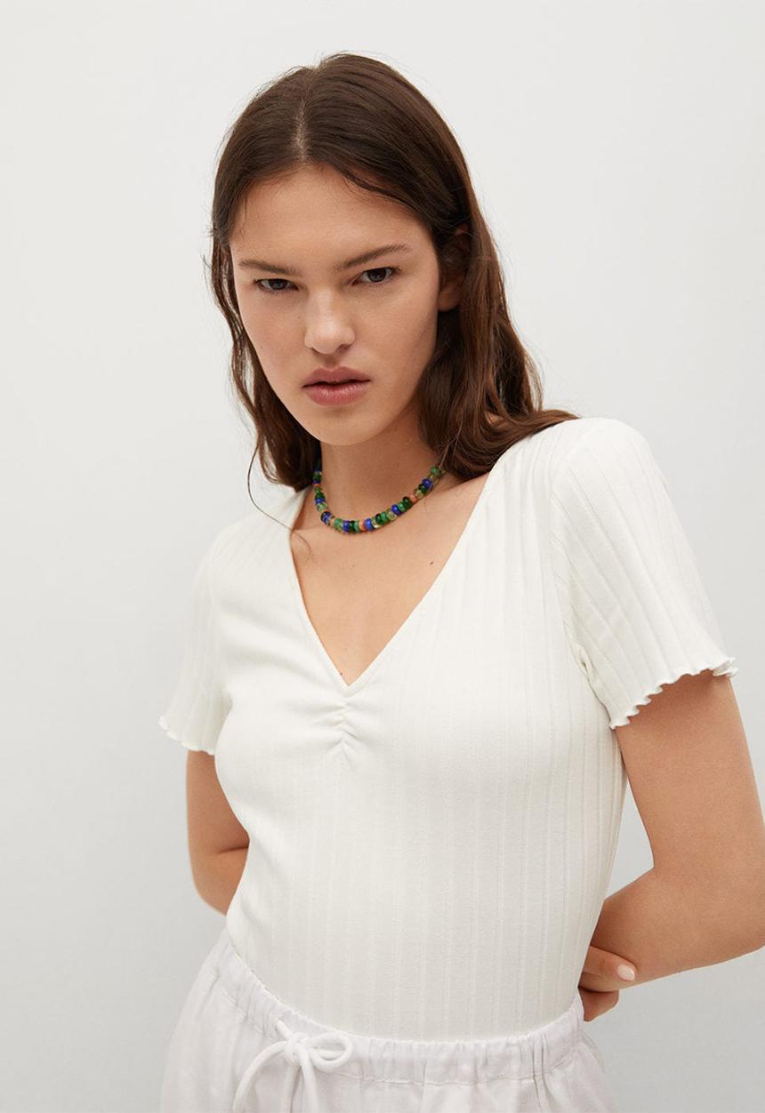 MANGO - T-shirt hera - white