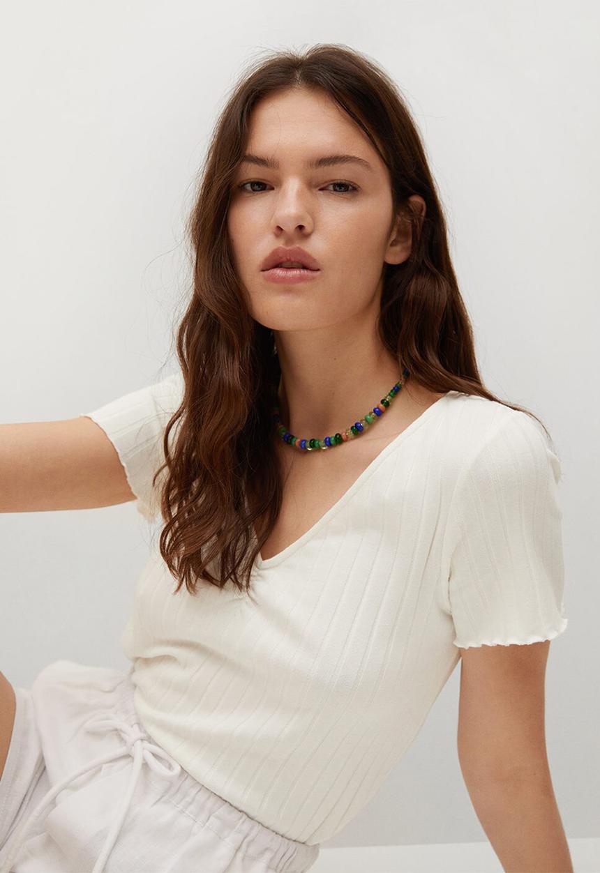 MANGO - T-shirt hera - white