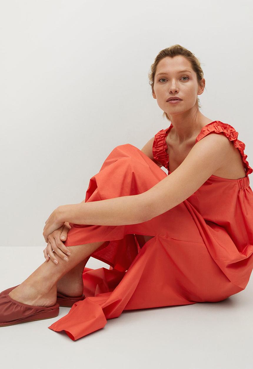 MANGO - Dress delos - medium red