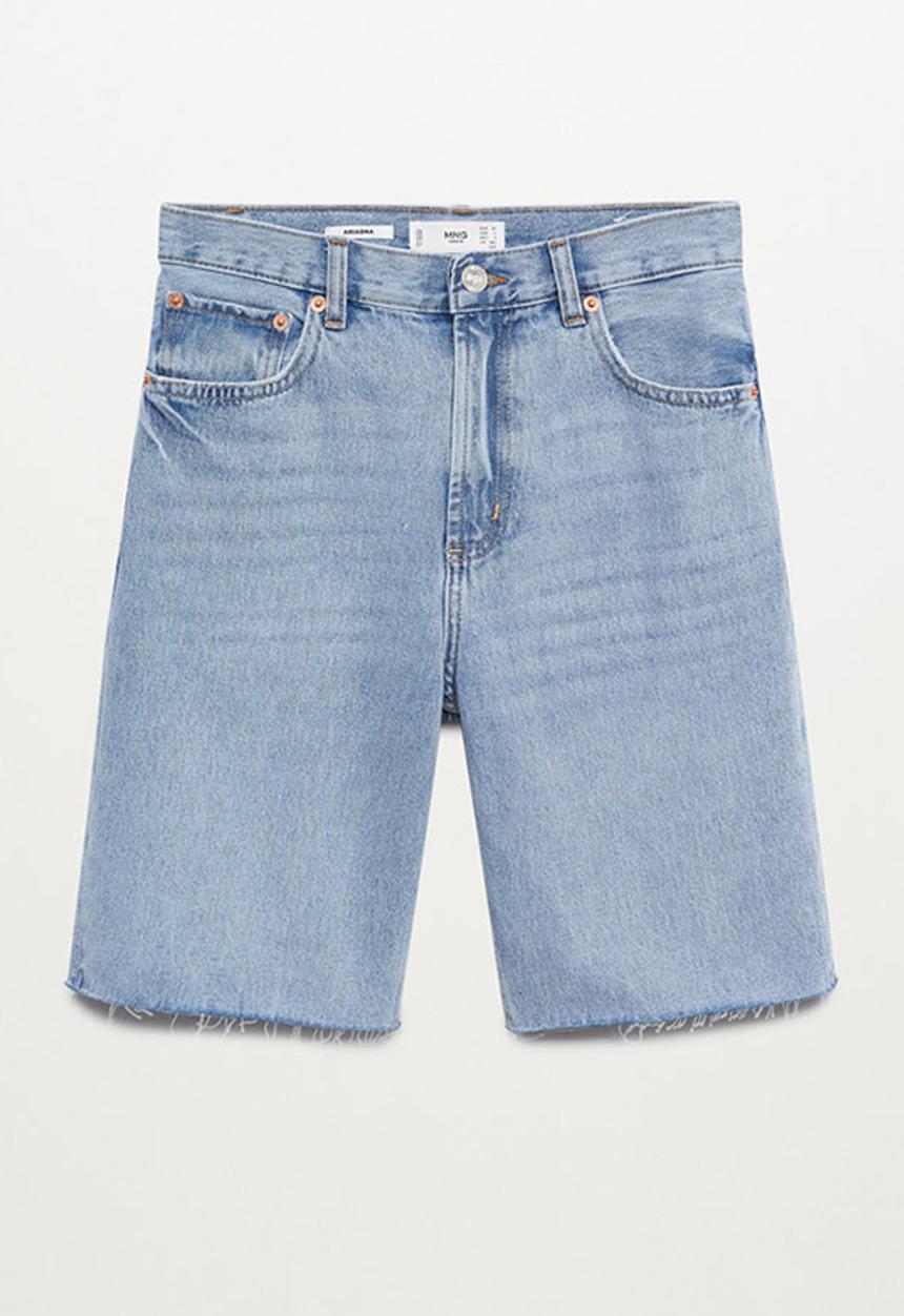 MANGO - Bermuda shorts ariadna - open blue