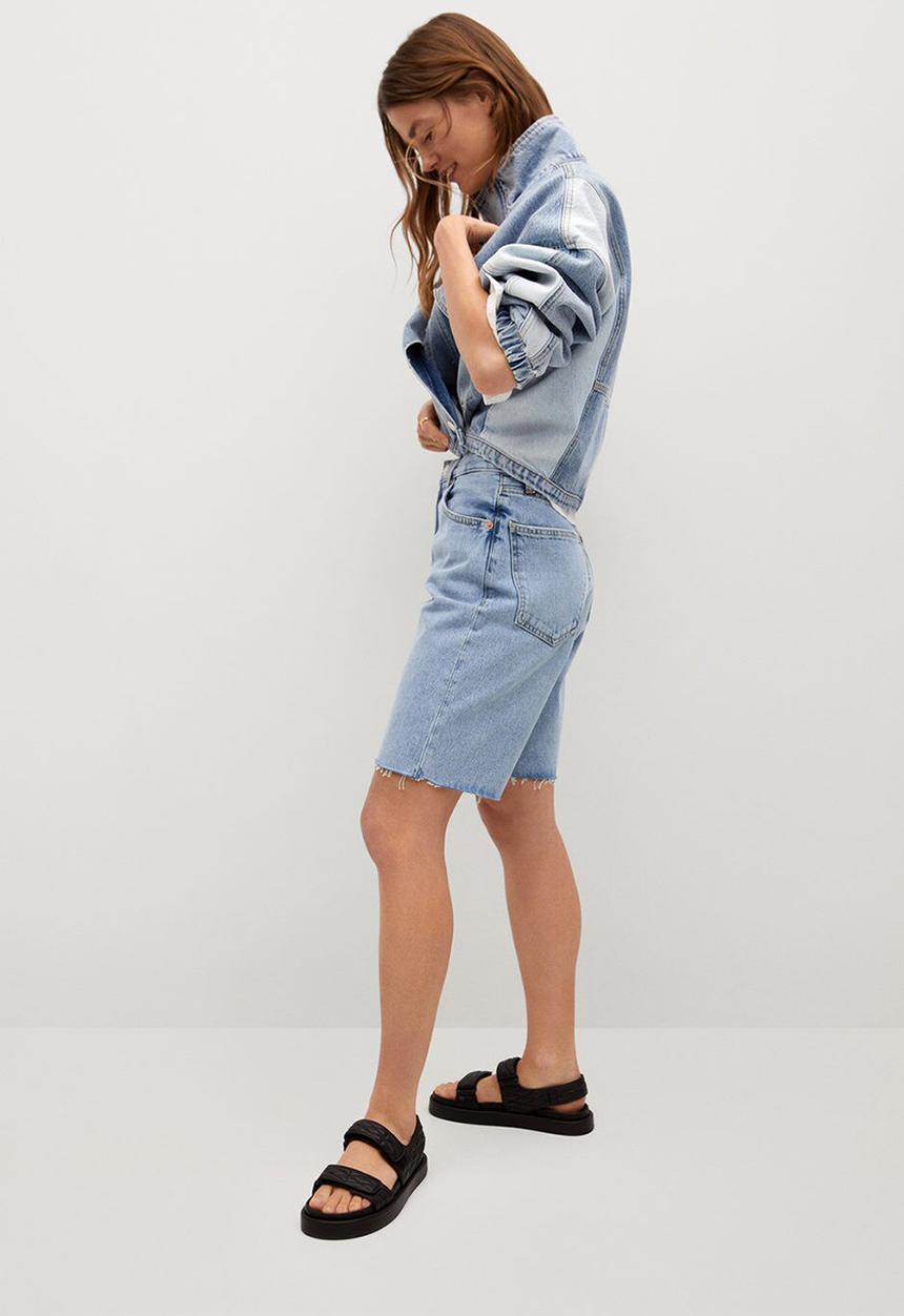 MANGO - Bermuda shorts ariadna - open blue